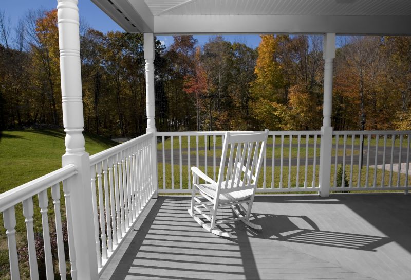 Repairing damaged columns ensures your porch remains safe and sturdy, supporting the weight it needs.